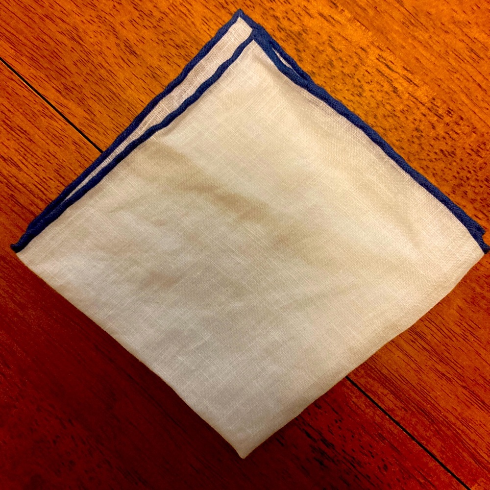 J Crew Linen Pocket Square